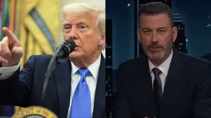 Donald Trump hears that Jimmy Kimmel 
