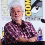 George Lucas made his first trip to Comic-Con to talk about art