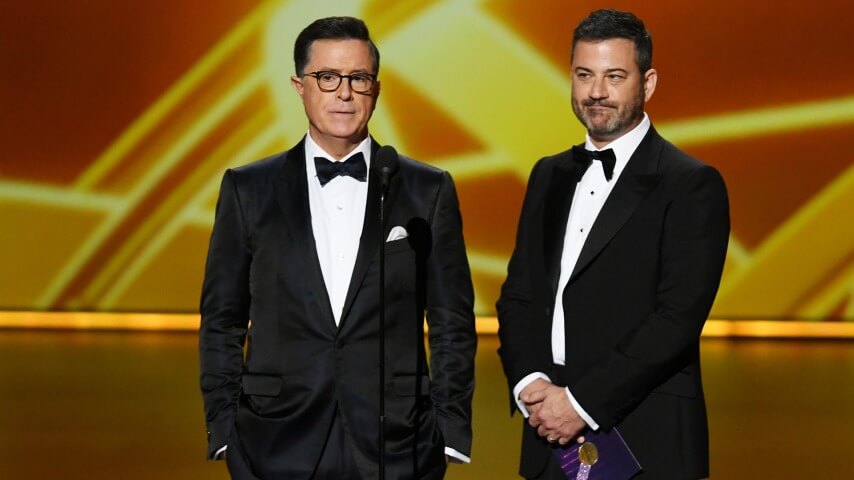 Jimmy Kimmel buys Emmy campaign billboard… for Stephen Colbert