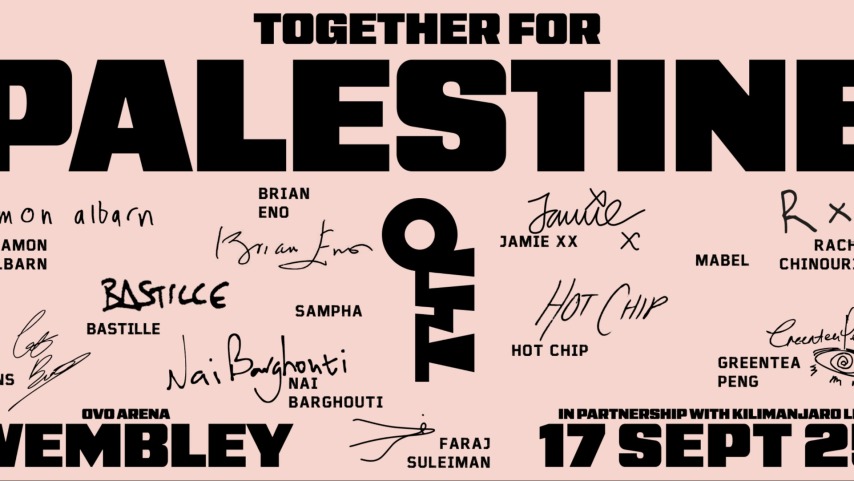 Brian Eno, James Blake, Jamie xx, and many more headline Together For Palestine concert