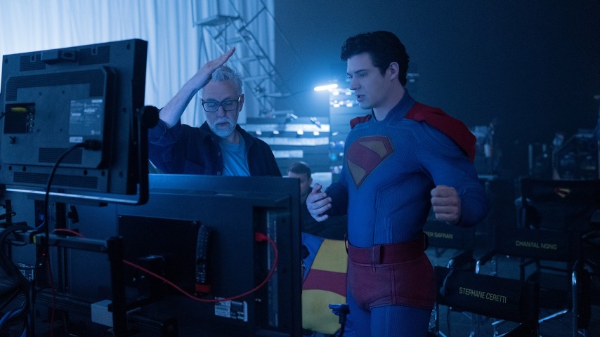 James Gunn posts emotionally charged David Corenswet back-and-forth from Superman set