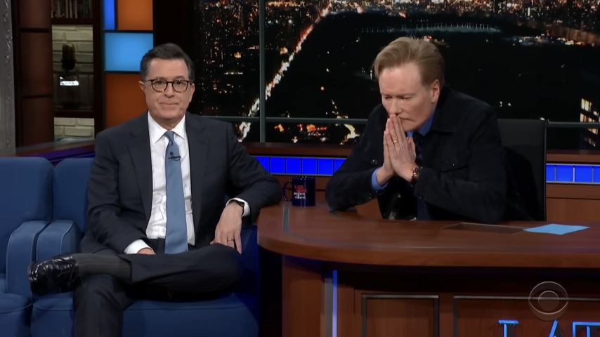 Conan O'Brien speculates on the future of Stephen Colbert, late night, and television as a whole