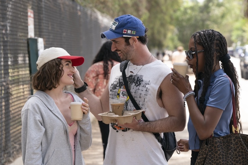 Rachel Sennott, Jordan Firstman, True Whitaker in I Love LA