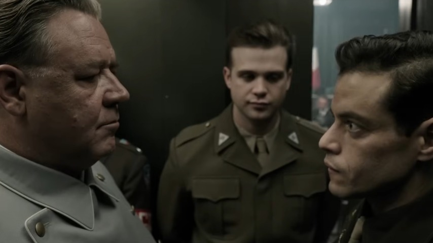 Rami Malek is a psychiatrist tasked with an infamous patient in Nuremberg teaser