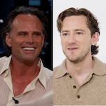 Walton Goggins and Lewis Pullman are harnessing up for Batso with Jessica Biel