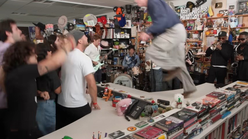 Watch Turnstile stage dive and mosh in the NPR office