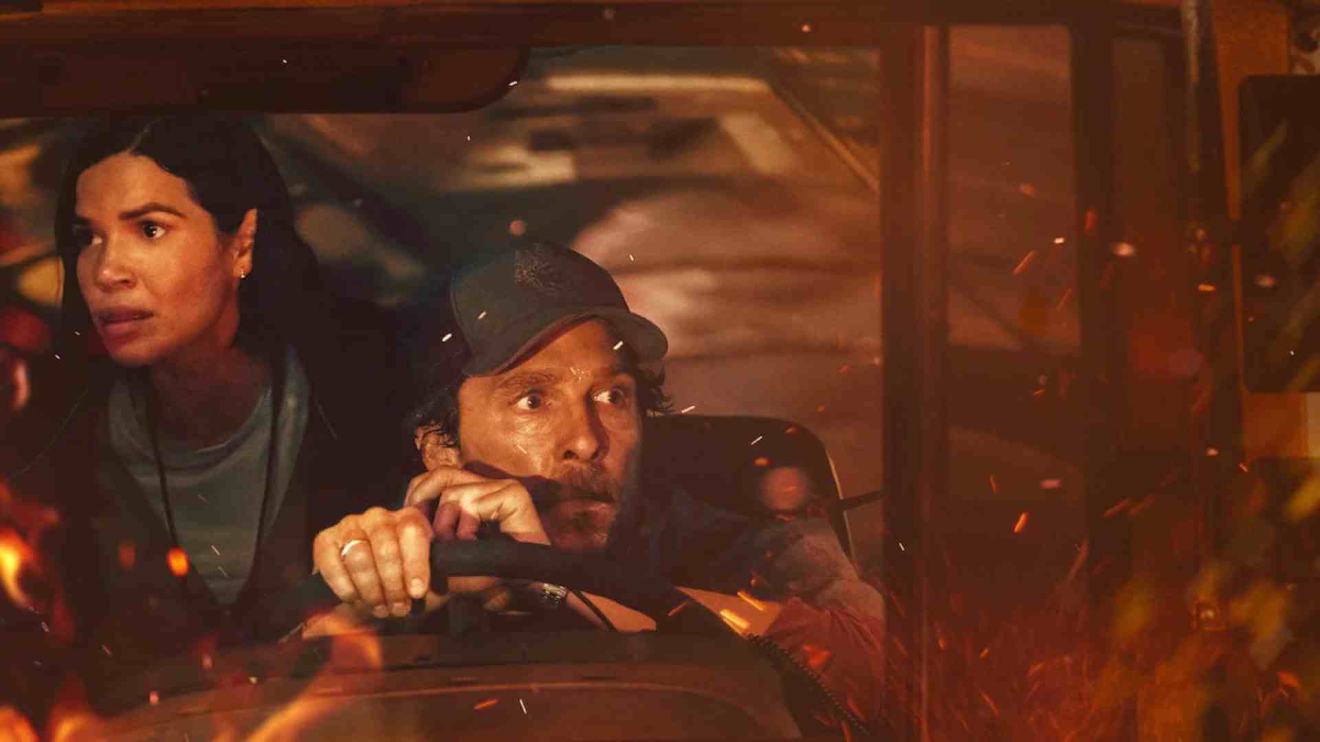 Matthew McConaughey drives through a real-life inferno in throwback disaster thriller The Lost Bus