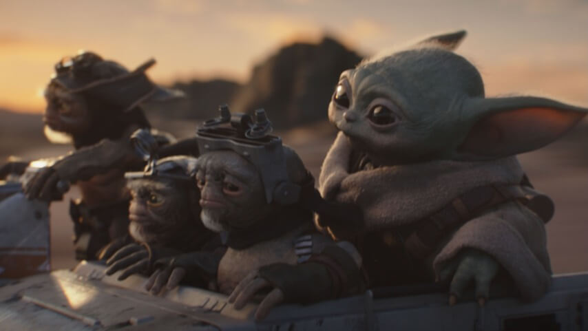 Aw, look at Baby Yoda bein' all cute in The Mandalorian And Grogu teaser