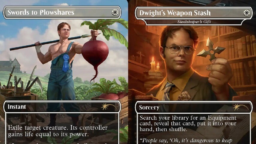 Finally, you can play multiple Dwight Schrutes in Magic: The Gathering