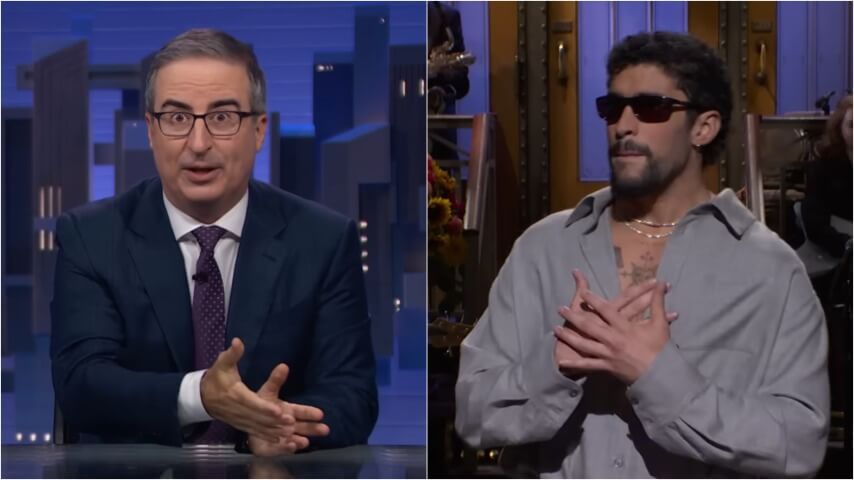John Oliver mocks the idea that a Bad Bunny halftime show should be controversial