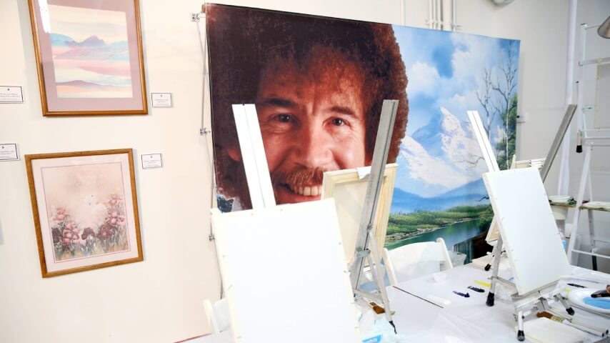 Bob Ross paintings set for auction to benefit defunded public broadcasting stations