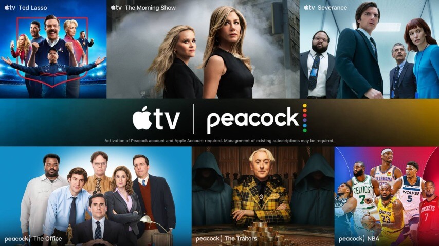 After losing its plus, Apple TV adds Peacock