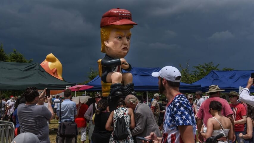 Trump shits on No Kings protest in AI Top Gun-Dave Matthews Band mashup video shared by Trump