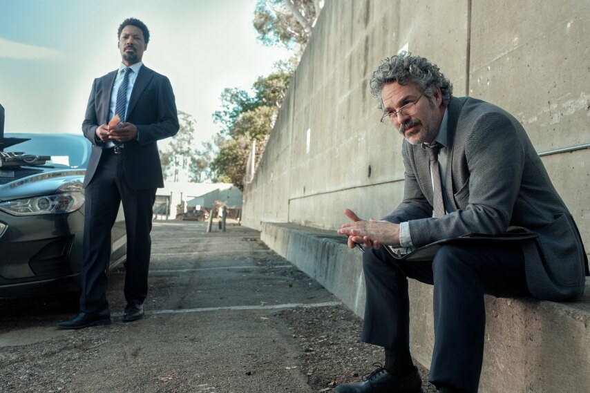 Corey Hawkins and Mark Ruffalo in Crime 101 (Photo: Merrick Morton/Amazon MGM Studios)