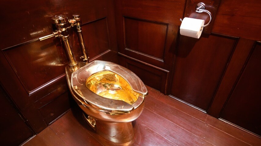 Solid gold toilet offered to Trump goes to auction for  million