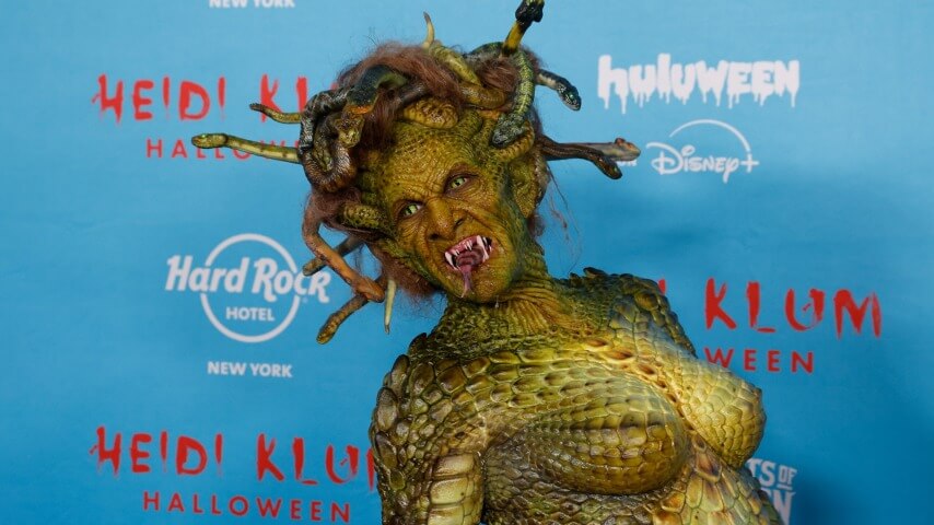Heidi Klum disappoints hopeful nation by not dressing up as the Lady Gremlin from Gremlins 2