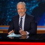 Jon Stewart chews on 