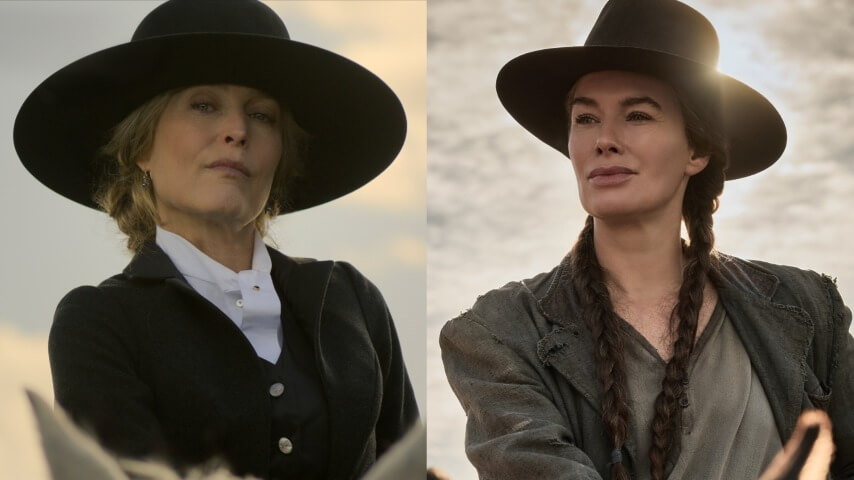 Gillian Anderson and Lena Headey are dueling Western matriarchs in The Abandons trailer