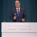 John Oliver aims to secure PBS' funding with giant cabbage, Russell Crowe's jockstrap