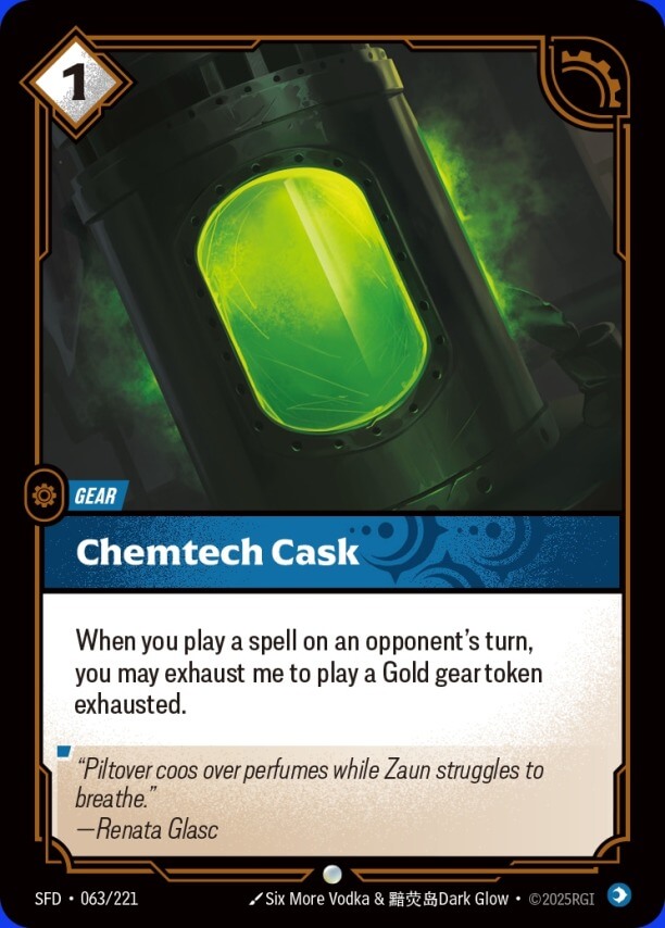 Chemtech Cask card