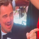 Great Job, Internet!: Leonardo DiCaprio had a blast during Golden Globes commercial break