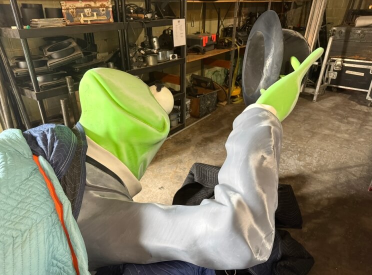 Kermit the Frog statue Jim Henson Muppets Center For Puppetry Arts