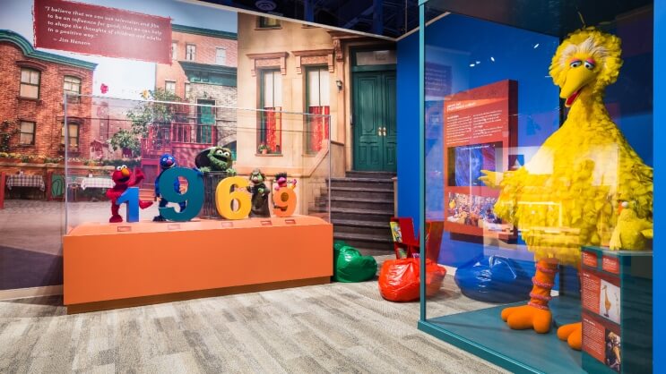 Kermit the Frog statue Jim Henson Muppets Center For Puppetry Arts