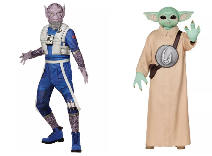 Spirit Halloween's Zeb and Grogu costumes