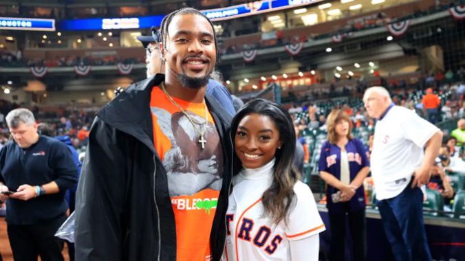 Simone Biles’ Husband, Mr. Simone Biles, Catches Heat for Calling Himself ‘the Catch’ in Their Marriage