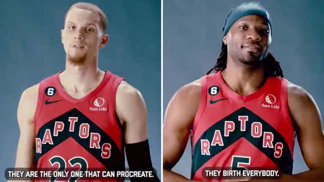 Toronto Raptors Delete, Apologize for Cringey Women’s History Month Video About Birthing