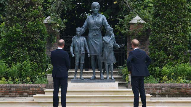 At Unveiling of Diana Statue, William and Harry Are Still on Different Paths