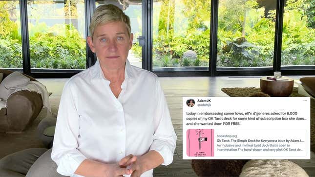 Ellen DeGeneres’ Team Denies Asking an Artist for 6,000 Free Tarot Decks