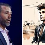 Don Jr. Asks Courtroom Artist to Make Him ‘Look Sexy’— Like Fake AI Sketch of Sam Bankman-Fried