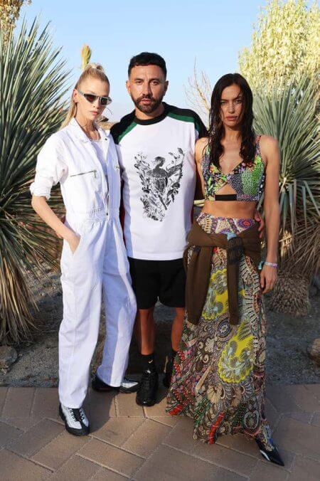Stella Maxwell, Riccardo Tisci, and Irina Shayk