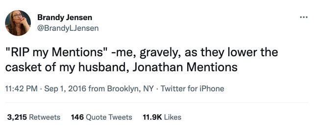 The end of mentions