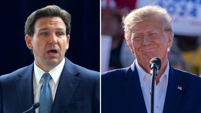 Trump’s Indictment Is Super Awkward for Ron DeSantis