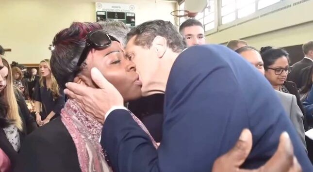 If you’re at work, don’t kiss anyone on the cheek.