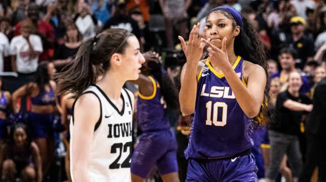 LSU’s Angel Reese Says She and Caitlin Clark Are ‘Cool’ After Hand-Gesture-Gate