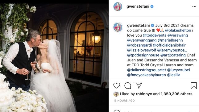 America's Worst Couple, Gwen Stefani & Blake Shelton, Is Now America's Worst Married Couple