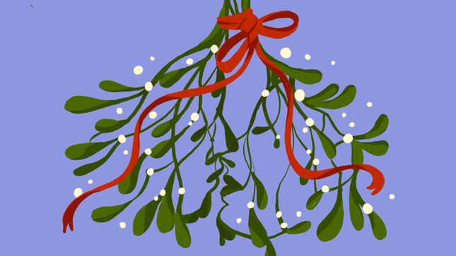 The Complicated and Chaotic History of Kissing Under the Mistletoe