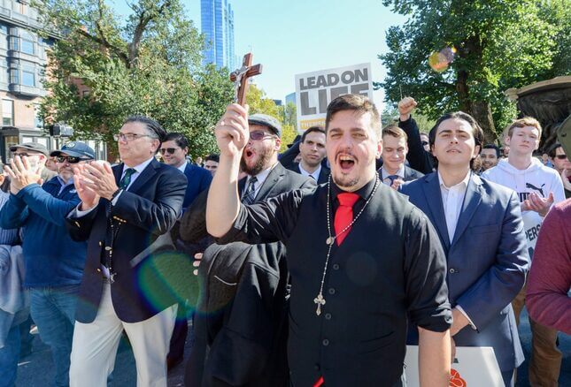 Anti-Abortion ‘Men’s March’—the New Straight Pride Parade—Attracts Hundreds in Boston