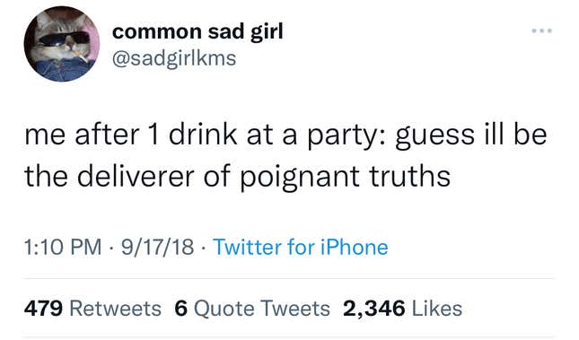 I’m very fun at parties
