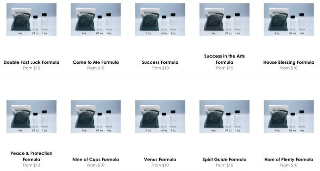 Custom scents, $10