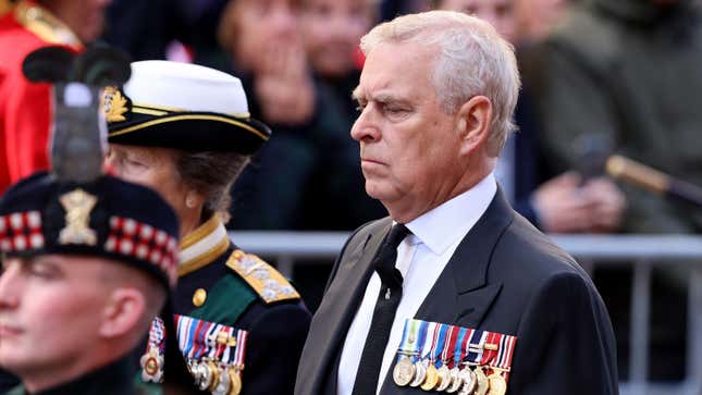 Heckler Arrested for Calling Prince Andrew a ‘Sick Old Man’ As He Follows Queen’s Casket