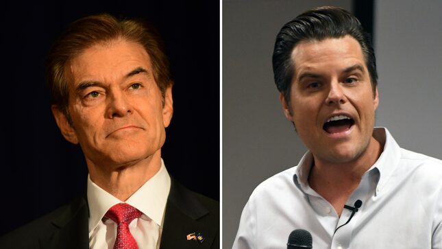 Matt Gaetz’s In-Laws Are Hosting a Big-Dollar Fundraiser for Dr. Oz