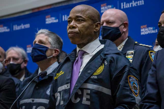 Mayor Eric Adams Unhelpfully Pledges to ‘Double’ Number of Cops in NYC Subway Stations