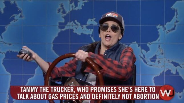 SNL’s Cecily Strong as ‘Tammy the Trucker’: ‘We All Love Someone Who’s Had an Abortion’