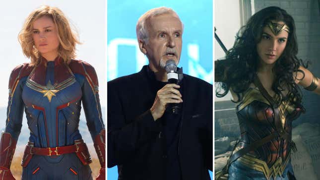 James Cameron: Captain Marvel, Wonder Woman Are ‘Amazing,’ But ‘They’re Not Moms’
