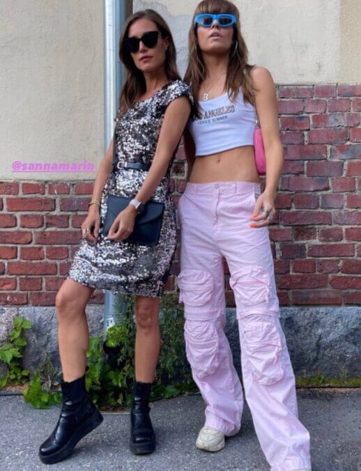 Looking incredibly cool at a music festival