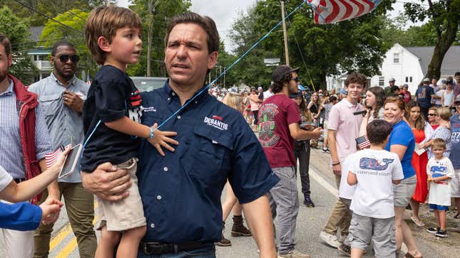 15-Year-Old Boy Says DeSantis Campaign Manhandled Him for Asking Question That Went Viral